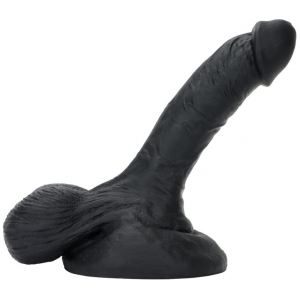 DarkSil Dildo in silicone Bigbal 14 x 4 cm Nero