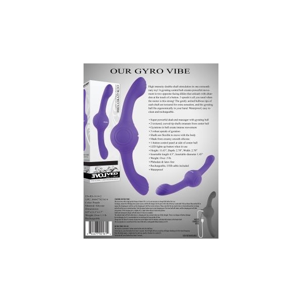 Dubbele Dildo Onze Gyro Vibe 12 x 3,6cm