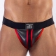 Mister B Neopreen Jockstrap Zwart-Rood