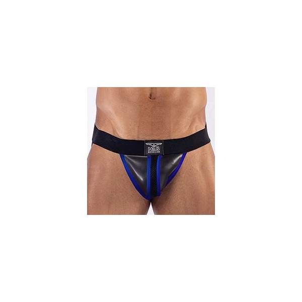 Mister B Neoprene Jockstrap Preto-Azul