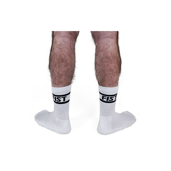 Mister B Crew Socks Fist 2-Pack White