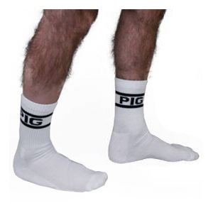 Mr B - Mister B Calcetines PIG blancos x 2 Pares