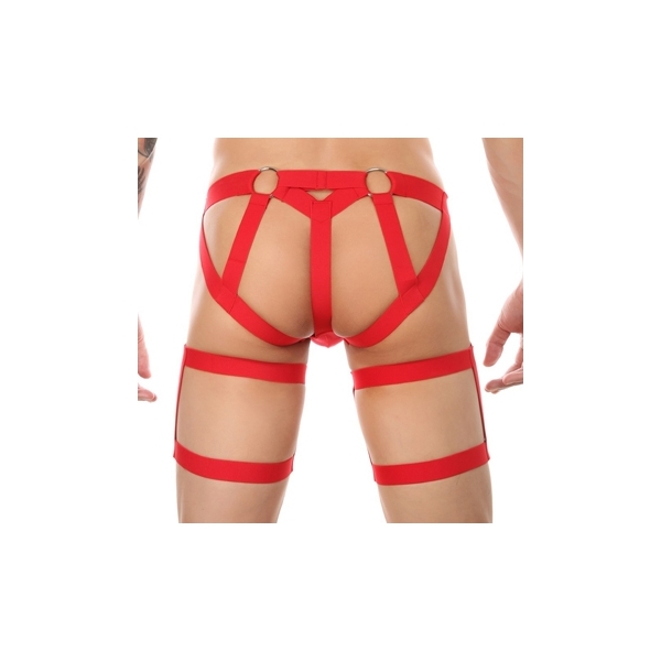 Tanga con bandas elásticas Clelio Rojo