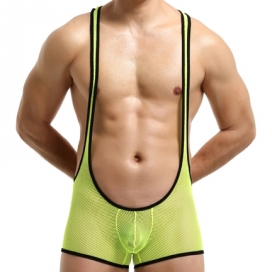 MenSexyWear Singlet sexy Tocki Jaune-Noir