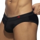 Allover Zip swim trunks Black