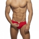 Allover Zip swim trunks Red