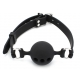 Silicone Ball Gag with Holes Black