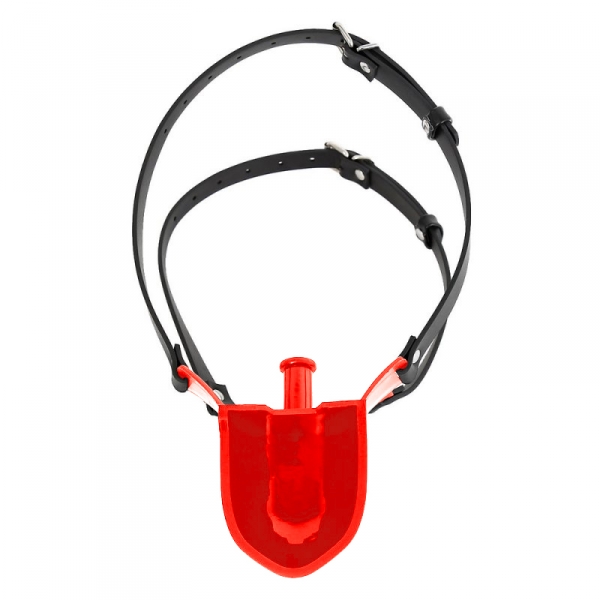 Water Cup Gag With Strap Red