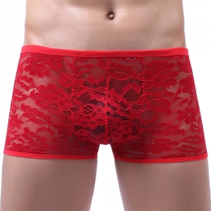 NoGenderWear Boxer en dentelle JOAO Rouge