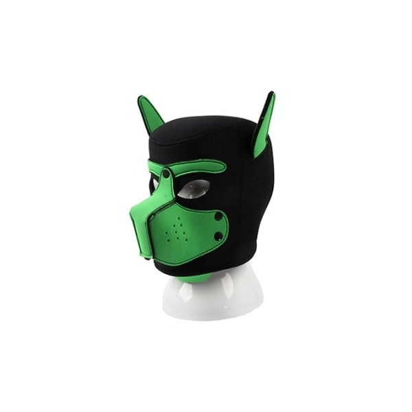 Máscara de neoprene para cachorro Dog On Preto-Verde