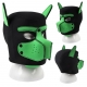 Máscara de neoprene para cachorro Dog On Preto-Verde