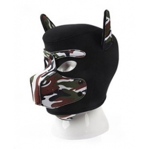 Kinky Puppy Puppy Neopren Dog On Maske Schwarz - Camouflage