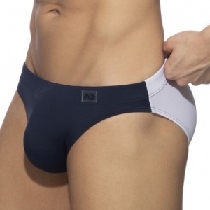 Addicted Bicolor Swim Briefs Marine-White