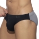 Bicolor Swim briefs Black-Grey