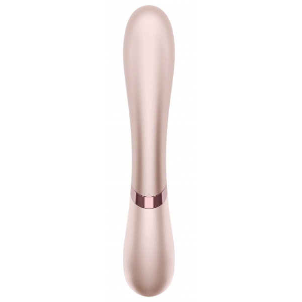 Vibro Rabbit Connected Hot Lover Satisfyer 20 x 3 cm Argento