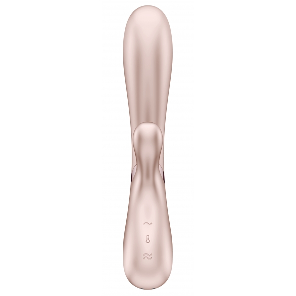 Vibro Rabbit Connected Hot Lover Satisfyer 20 x 3 cm Argento