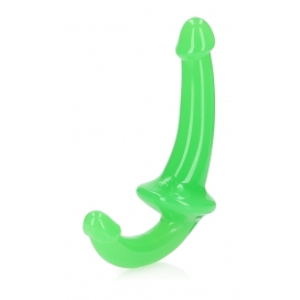 Real Rock Glow Strapless Strap-On - Glow in the Dark - 6'' / 13,5 cm