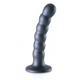 Ouch! Plug en silicone BEADED G-SPOT S 13 x 2.5cm Gris