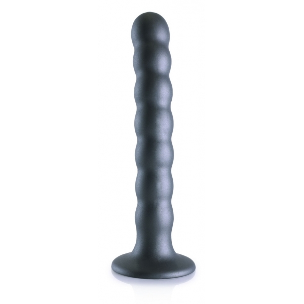 Plug Beaded G-Spot M 16,5 x 2,5cm Grijs