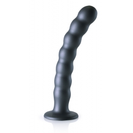 Ouch! Plug en silicone BEADED G-SPOT L 20.5 x 3.2cm Gris