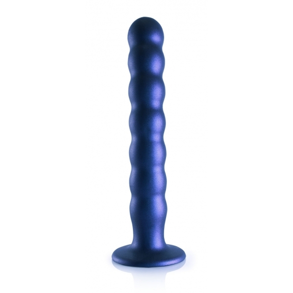 Plug com contas G-Spot L 20,5 x 3,2cm Azul