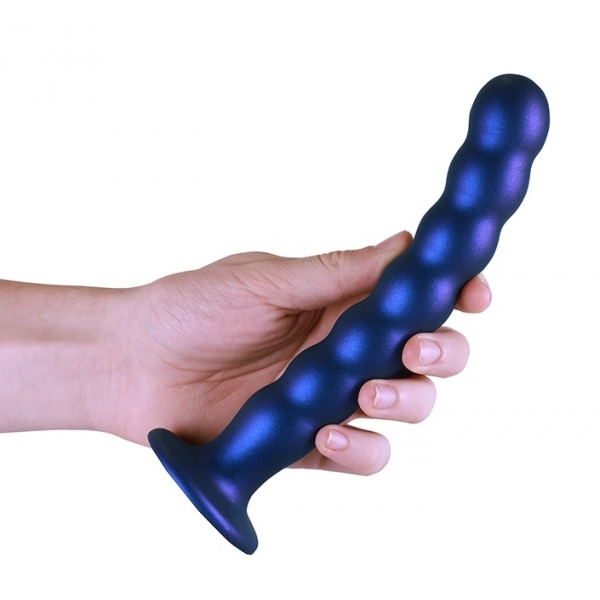 Plug com contas G-Spot L 20,5 x 3,2cm Azul