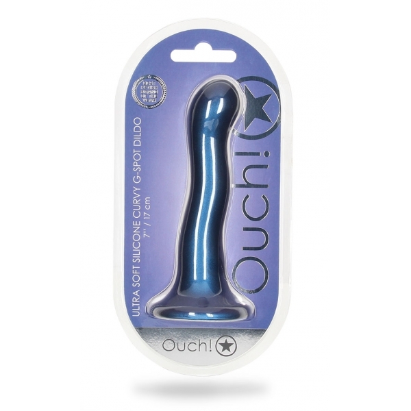 Plug Curvy G-Spot 17 x 3.5cm Blue