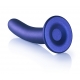 Plug liscio G-Spot L 17 x 3,5 cm Blu