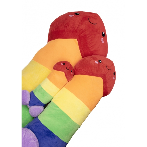 Peluche pene arcobaleno 30 cm