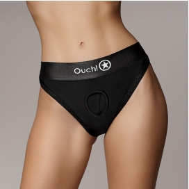 Ouch! Vibrating panties Strap-On Hipster Black