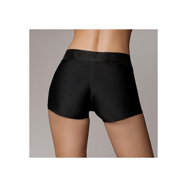 Vibrating Strap-On Boxer Black