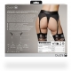 Vibrant Strap-On Thong Garters Black