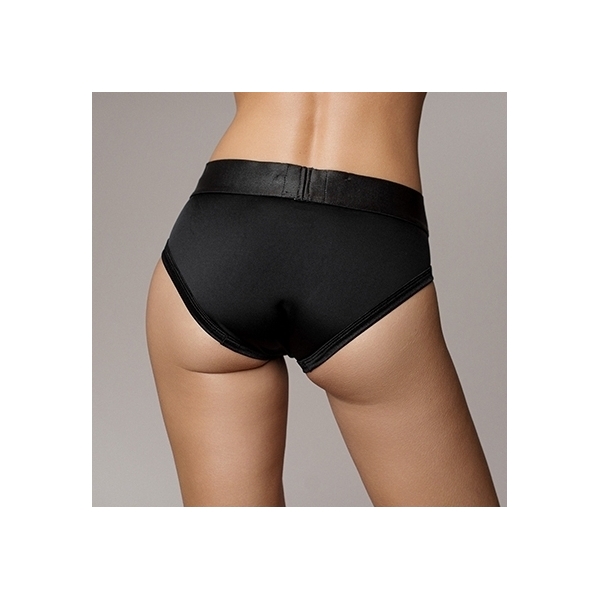 Strap-On High Cut Brief Black