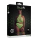 Fluo Green Mesh Bustier and Panty Set