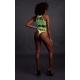 Fluo Green Greek neck bodysuit