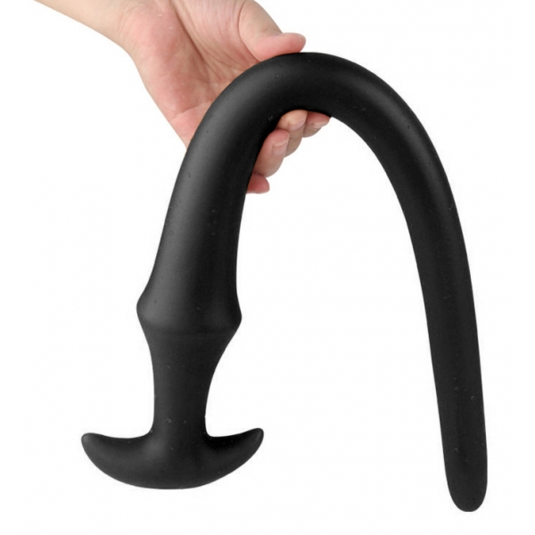 Dildo lungo ultra sottile S 30 x 3,2 cm nero