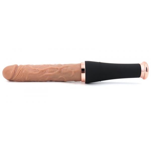 Consolador vibrador y reciprocante Mango Bate de béisbol 20 x 4cm