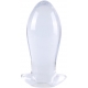 Dragon Egg Transparent PVC Butt Plug S