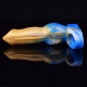 Dog Yorky penis sheath 17 x 6cm Blue-Yellow