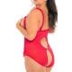 Amber Red Lace Bodysuit Grande