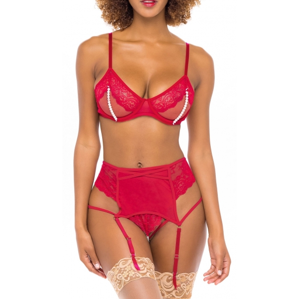 Conjunto de 2 peças Alyssa Vermelho