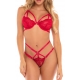 Set 2 pezzi Alix rosso