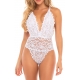 JEANA HIGH LEG GALLOON LACE TEDDY WITH MULTI-STRAP BACK DETAIL