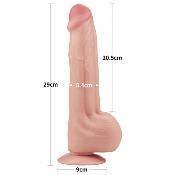 Glijdende Skin realistische dildo 20 x 5,3cm