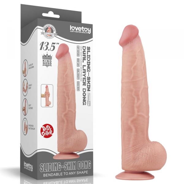 Dildo deslizante Skin realista 25 x 6cm