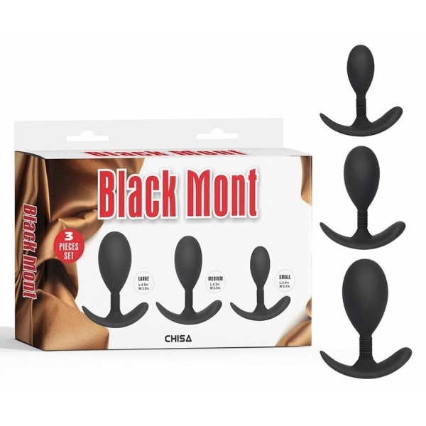 Kit of 3 Plugs with ball Trainer Mont Black