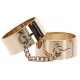 Metal handcuffs Slave Wrist Taboom Gold-plated