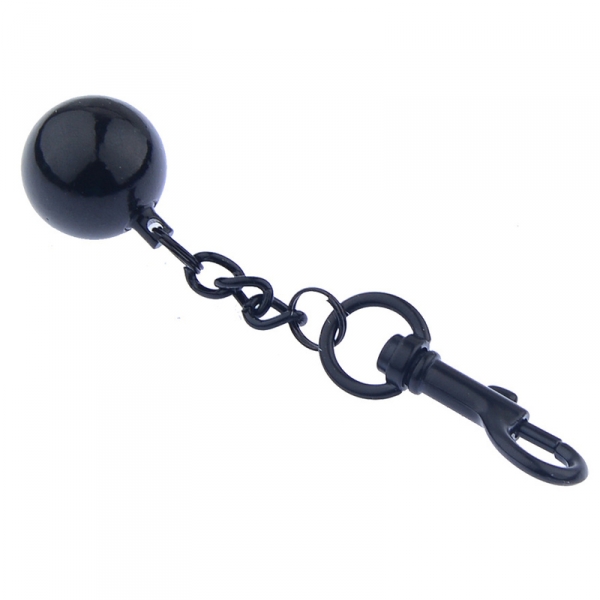 Metal Ballstretcher with Testicle S 32mm - Height 12mm - Weight 275g Black