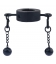 Metal Ballstretcher with Testicle Balls M 32mm - Height 20mm - Weight 435g Black