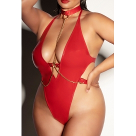 Body Submissive Rouge Grande taille